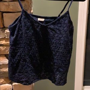 Hollister eyelet top
